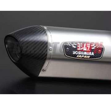 SV650 STAINLESS COVER CARBON END              